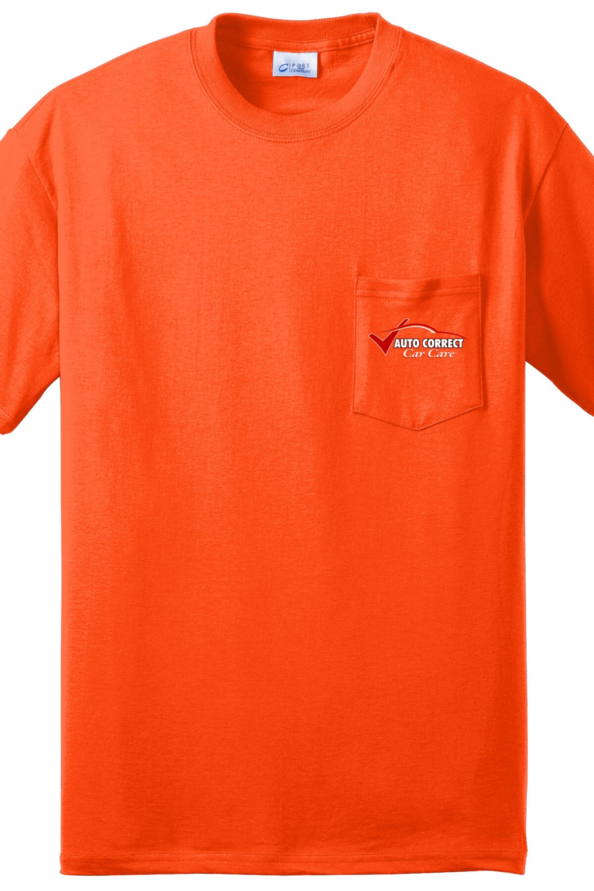 Economy Pocket T-Shirt - Port & Co. Core Blend Pocket Tee PC55P - Auto Correct Car Care