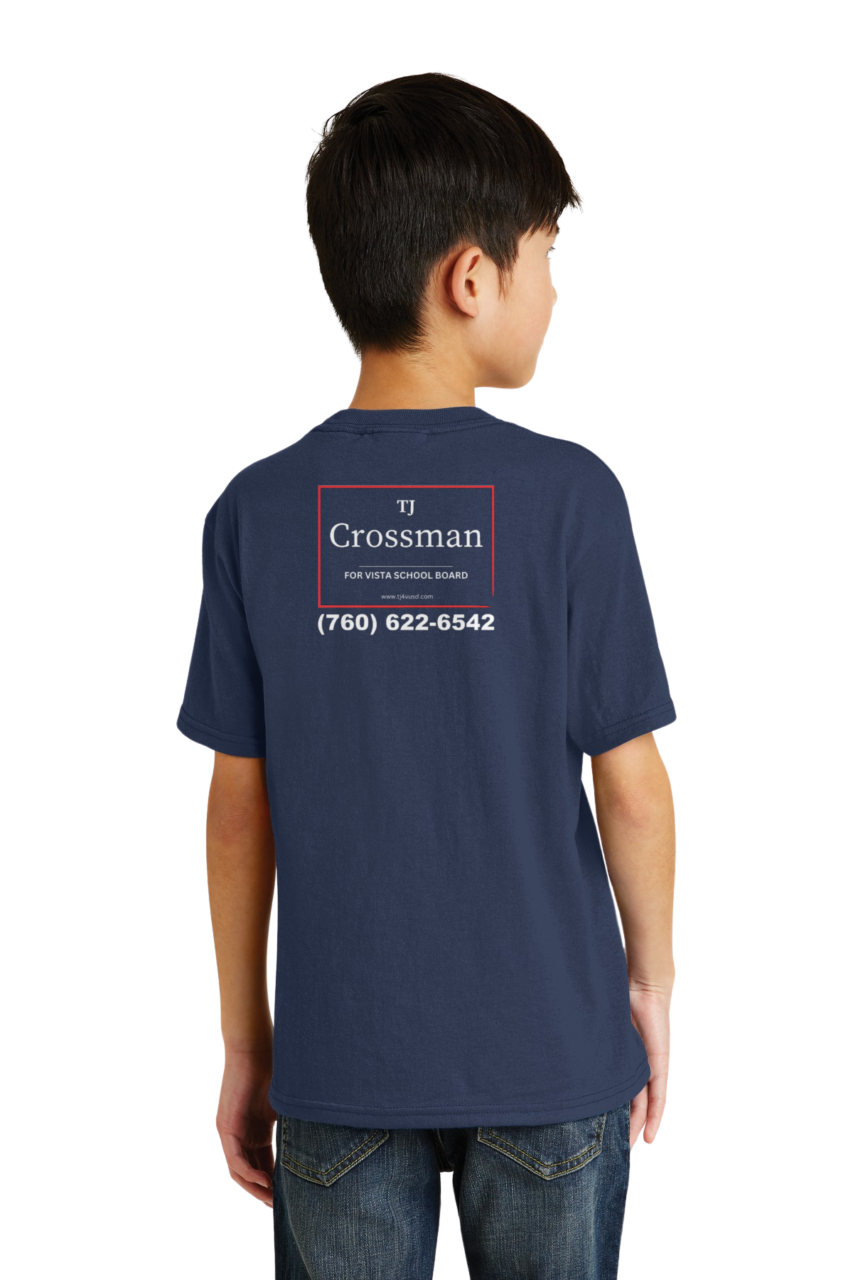 Port & Company® Youth Core Blend Tee PC55Y - TJ Crossman for Vista School Board