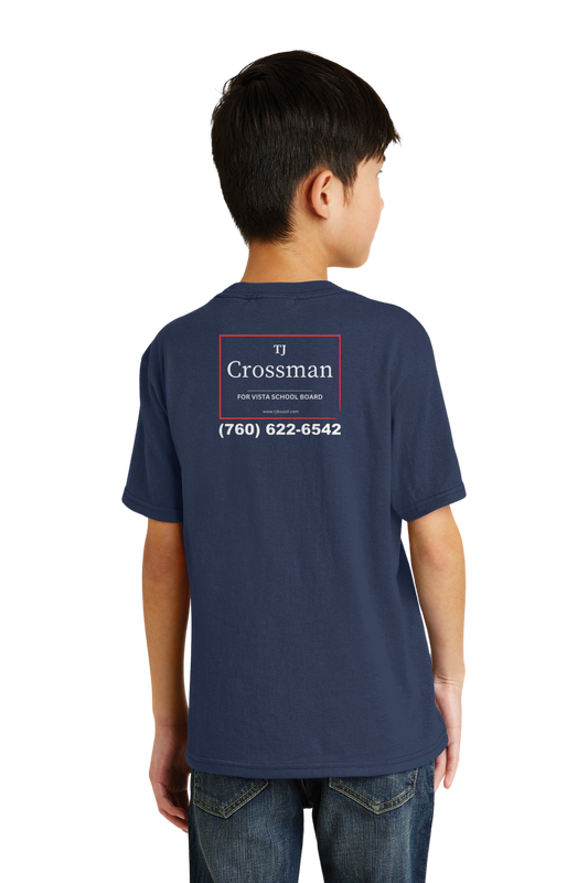 Port & Company® Youth Core Blend Tee PC55Y - TJ Crossman for Vista School Board