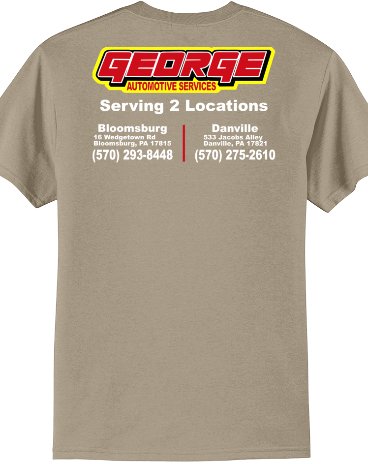 Economy T-Shirt - Port & Co. Core Blend Tee PC55 - George Automotive Services