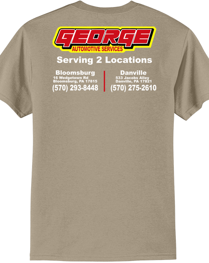 Economy T-Shirt - Port & Co. Core Blend Tee PC55 - George Automotive Services