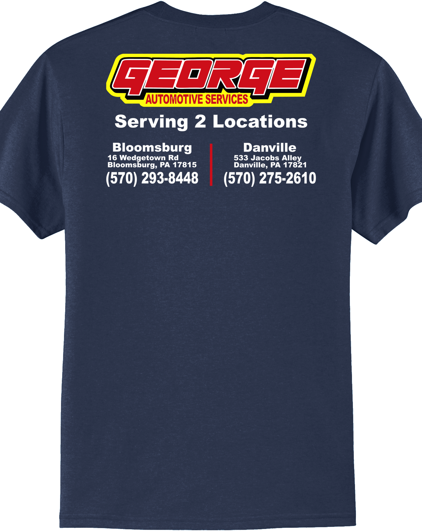 Economy T-Shirt - Port & Co. Core Blend Tee PC55 - George Automotive Services