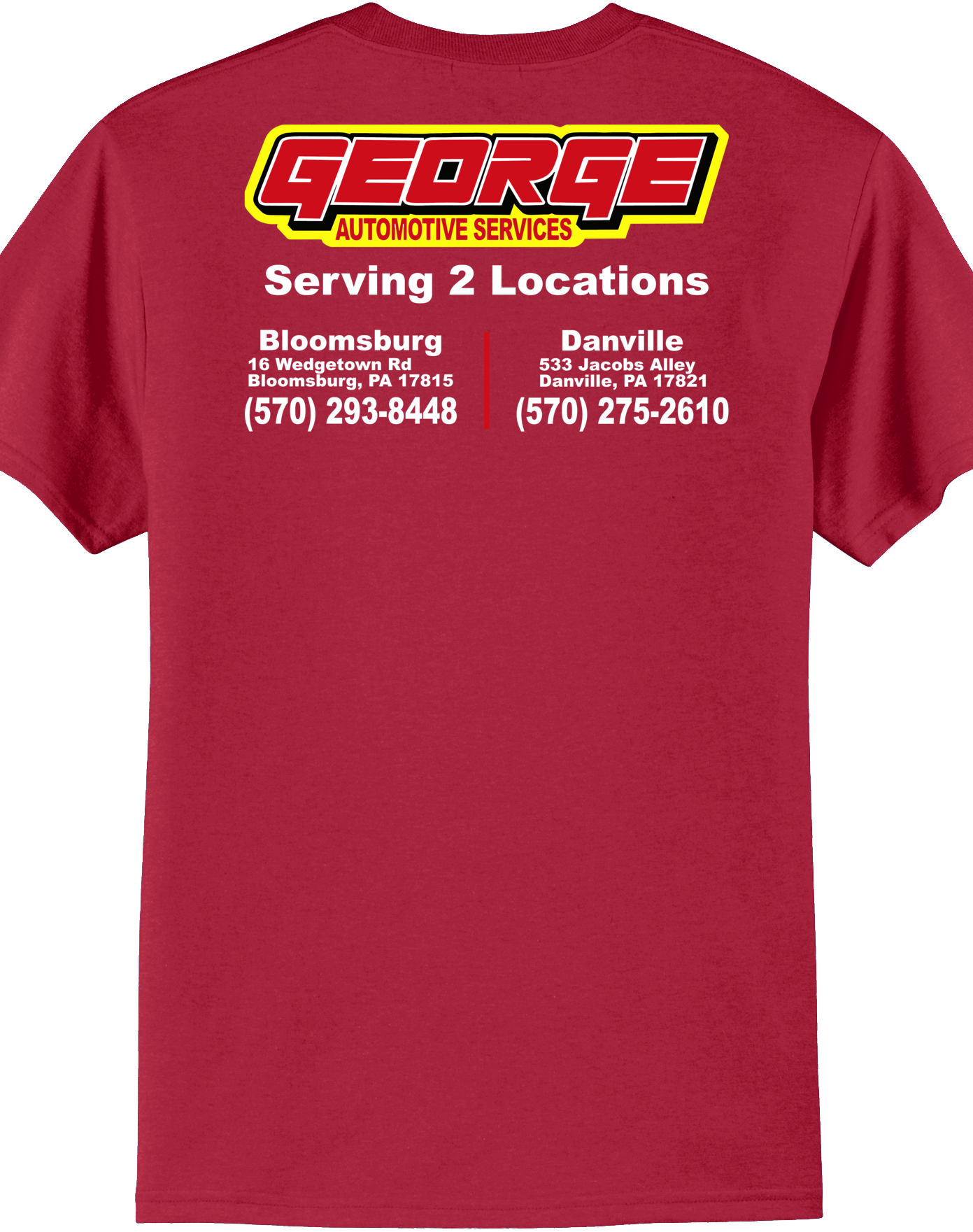 Economy T-Shirt - Port & Co. Core Blend Tee PC55 - George Automotive Services