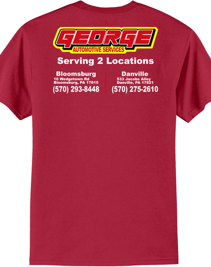 Economy T-Shirt - Port & Co. Core Blend Tee PC55 - George Automotive Services