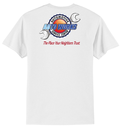 T-Shirt - Tall Core Blend Tee PC55T - Auto Works Automotive Service Center