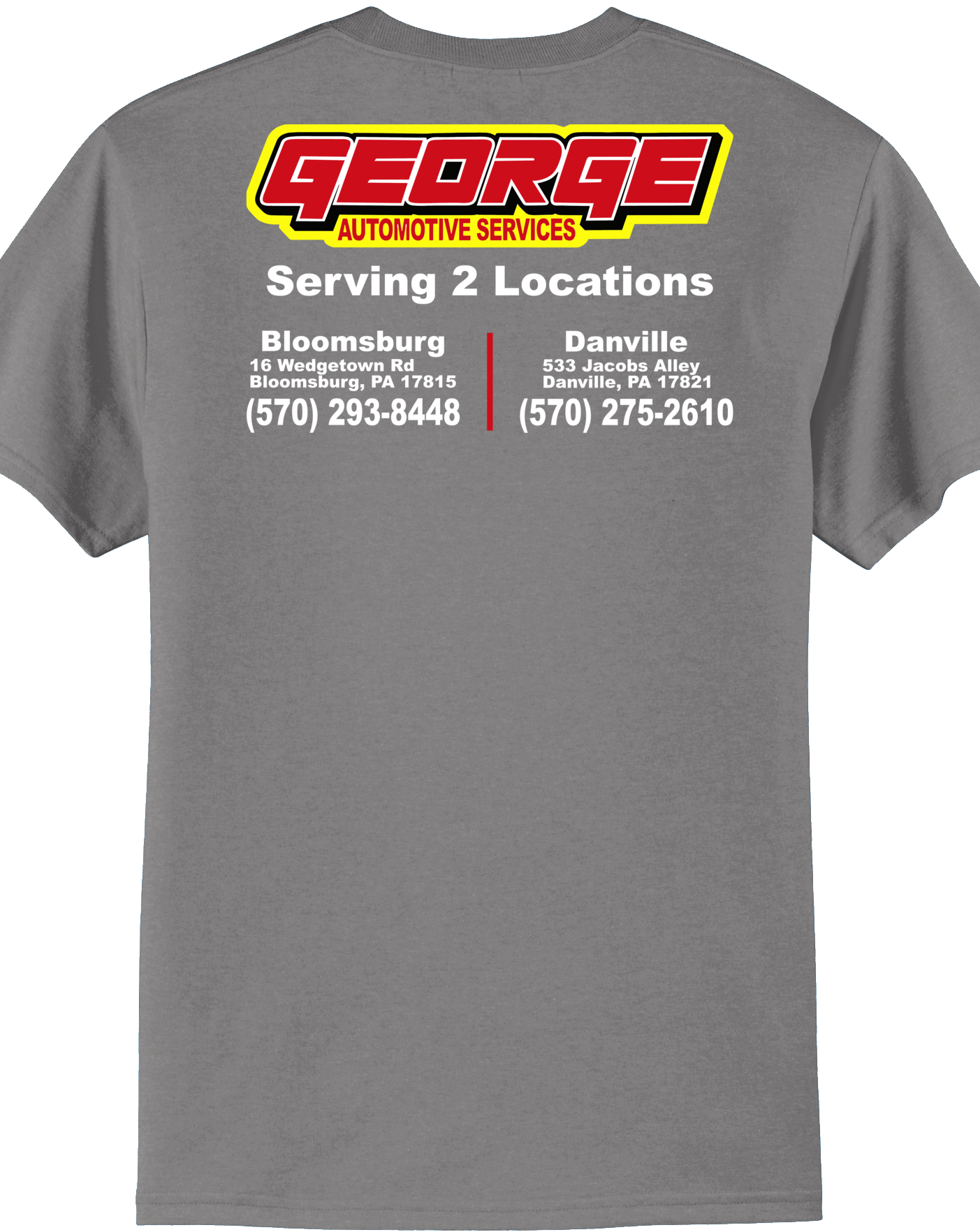 Economy T-Shirt - Port & Co. Core Blend Tee PC55 - George Automotive Services