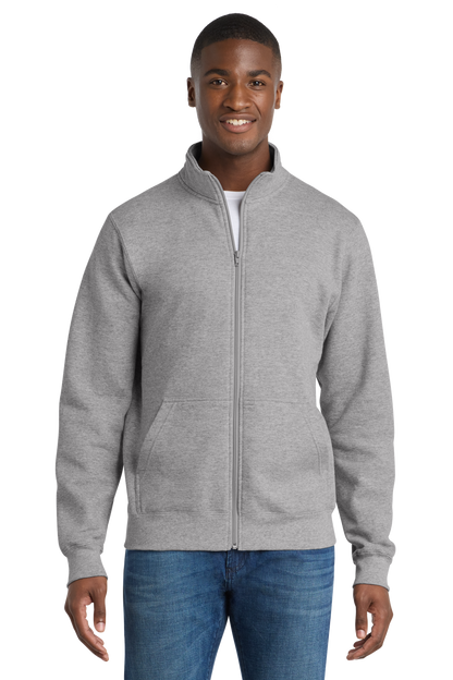 Economy Full-Zip Sweatshirt - Port & Company Core Fleece Cadet - PC78FZ