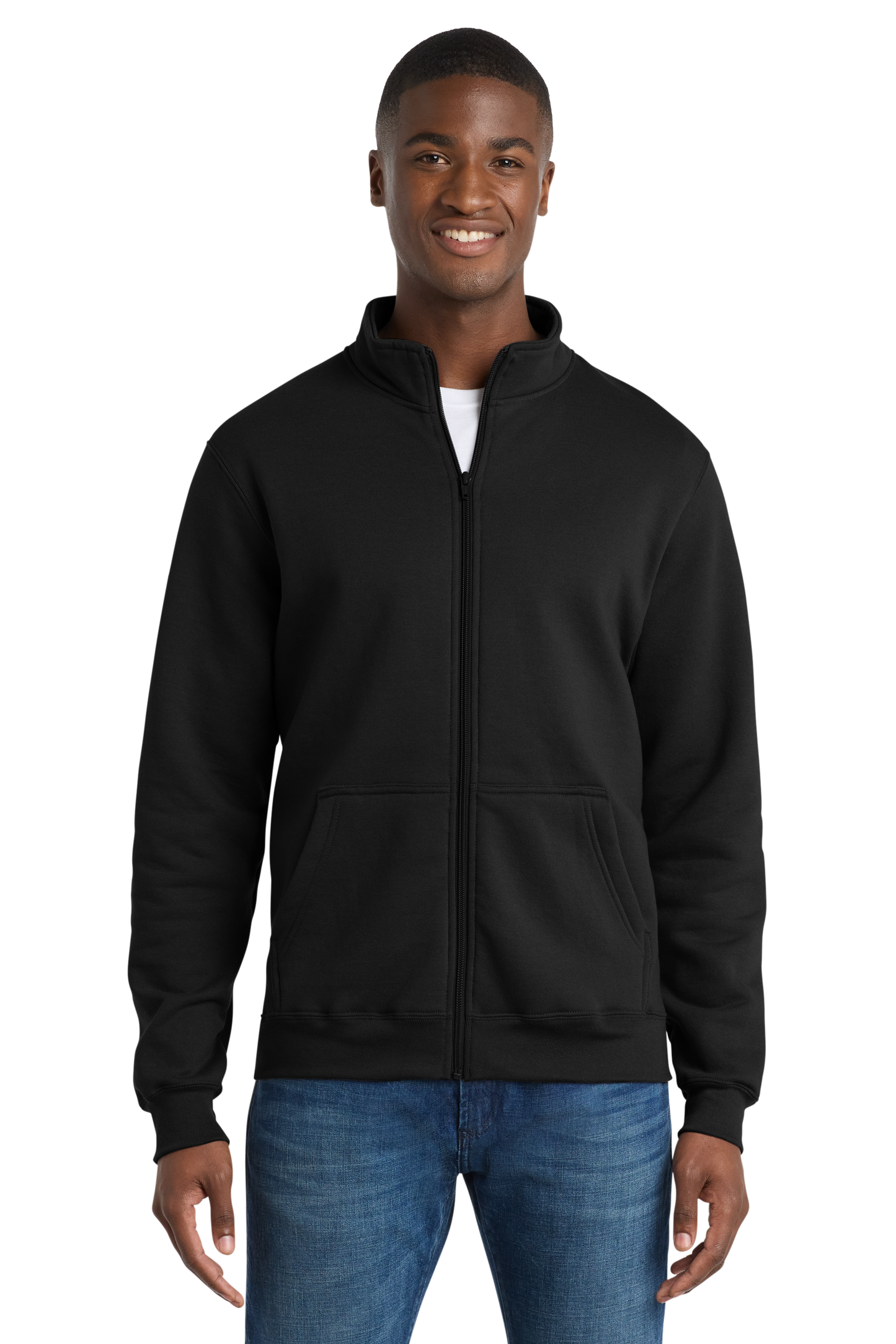 Economy Full-Zip Sweatshirt - Port & Company Core Fleece Cadet - PC78FZ