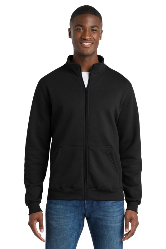 Economy Full-Zip Sweatshirt - Port & Company Core Fleece Cadet - PC78FZ