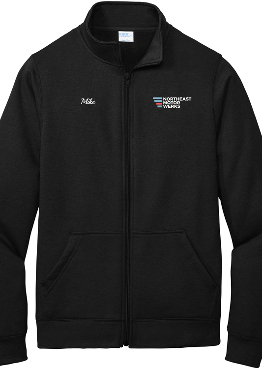 Full-Zip Sweatshirt - Port & Company Core Fleece Cadet PC75FZ - Northeast Motor Werks