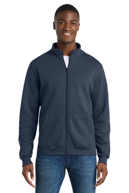 Economy Full-Zip Sweatshirt - Port & Company Core Fleece Cadet - PC78FZ
