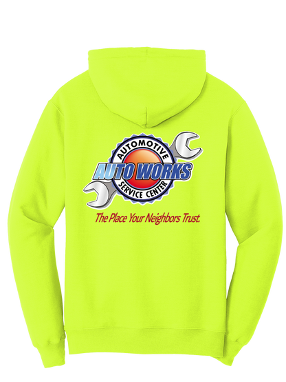 Hoodie - TALL Fleece Pullover -  PC78HT - Auto Works Automotive Service Center