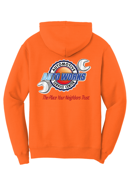 Hoodie - TALL Fleece Pullover -  PC78HT - Auto Works Automotive Service Center