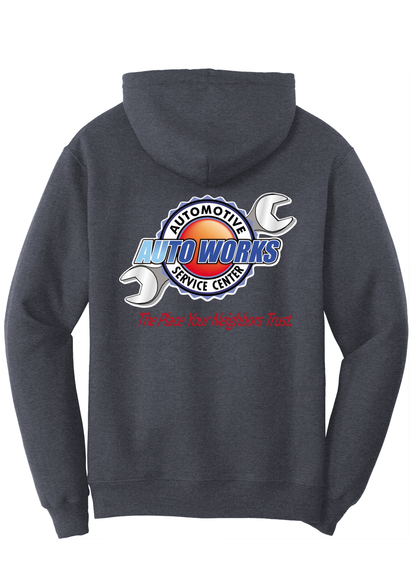 Hoodie - TALL Fleece Pullover -  PC78HT - Auto Works Automotive Service Center