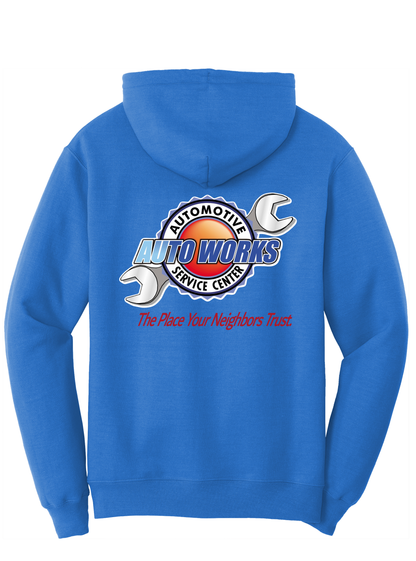 Hoodie - TALL Fleece Pullover -  PC78HT - Auto Works Automotive Service Center