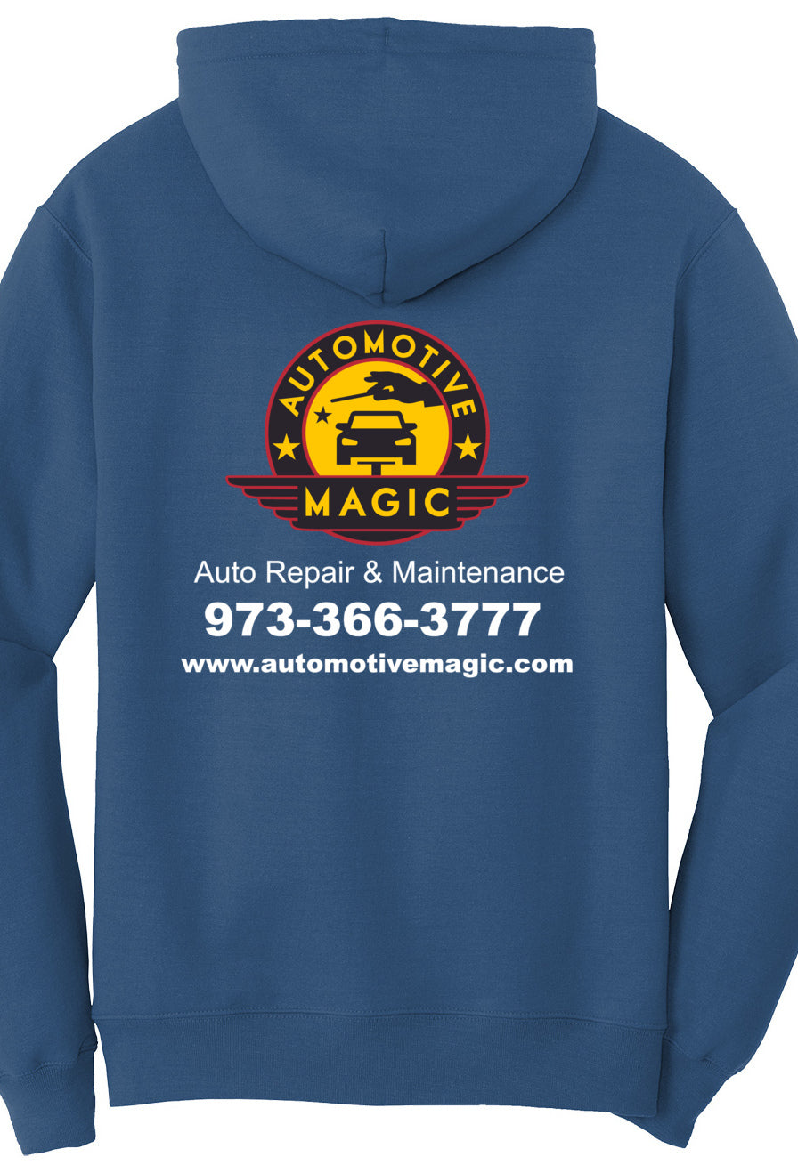 Economy Hoodie - Port & Company Fleece Pullover Hoodie PC78H - Automotive Magic