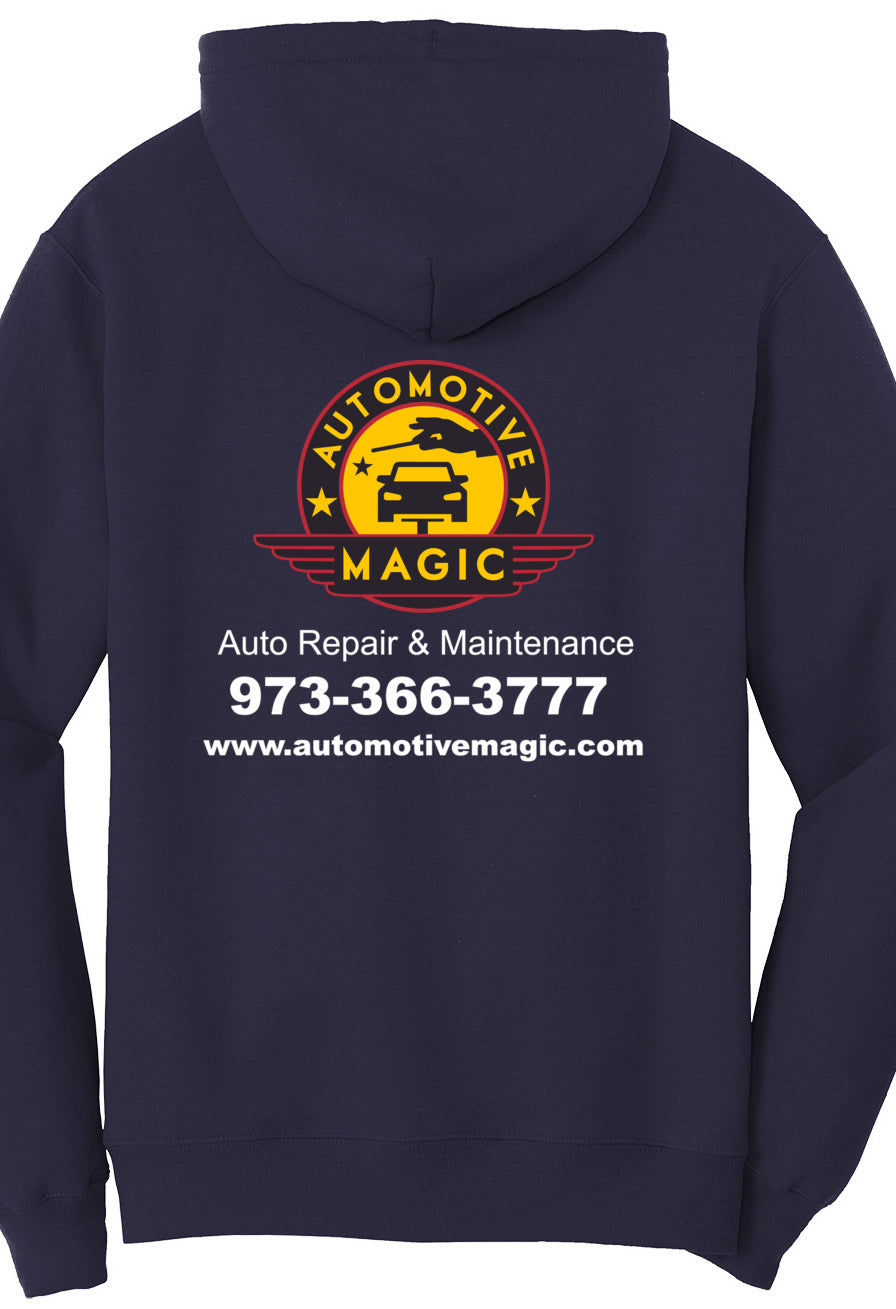 Economy Hoodie - Port & Company Fleece Pullover Hoodie PC78H - Automotive Magic