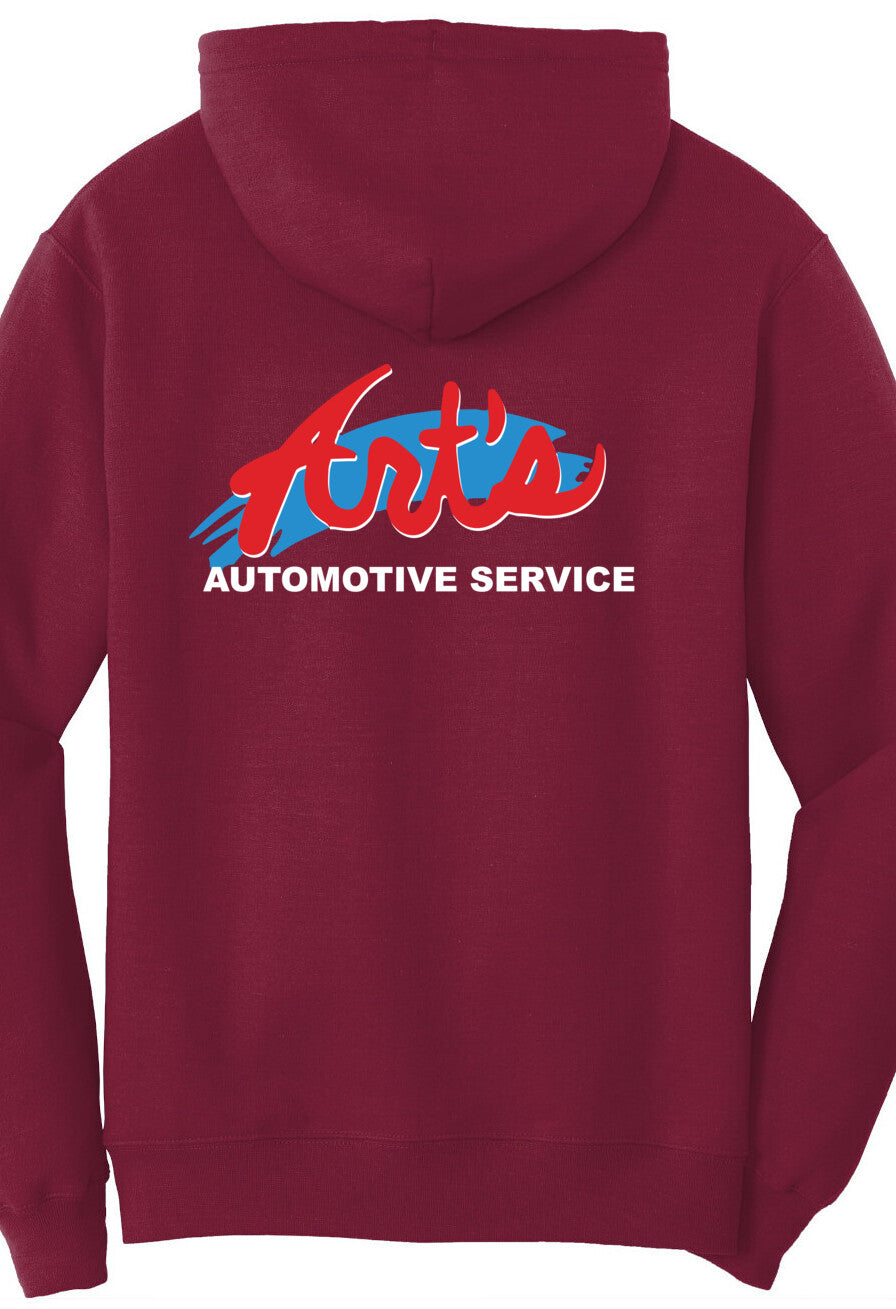 Economy Hoodie - Port & Company Fleece Pullover Hoodie PC78H - Arts Automotive