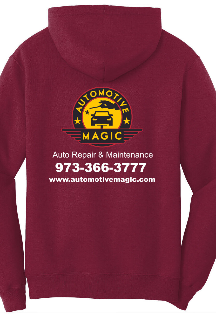 Economy Hoodie - Port & Company Fleece Pullover Hoodie PC78H - Automotive Magic