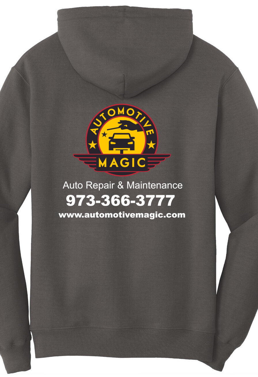 Economy Hoodie - Port & Company Fleece Pullover Hoodie PC78H - Automotive Magic