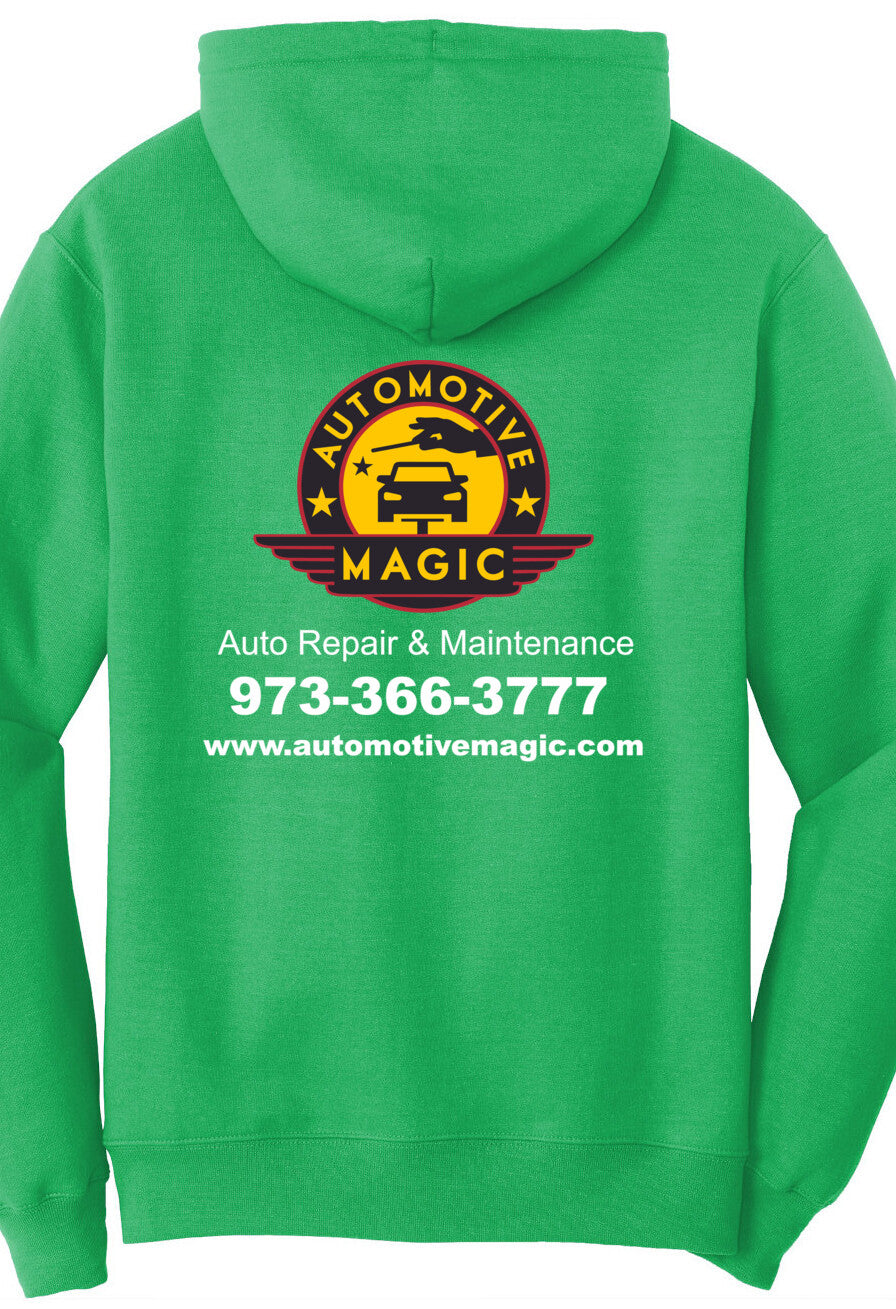 Economy Hoodie - Port & Company Fleece Pullover Hoodie PC78H - Automotive Magic