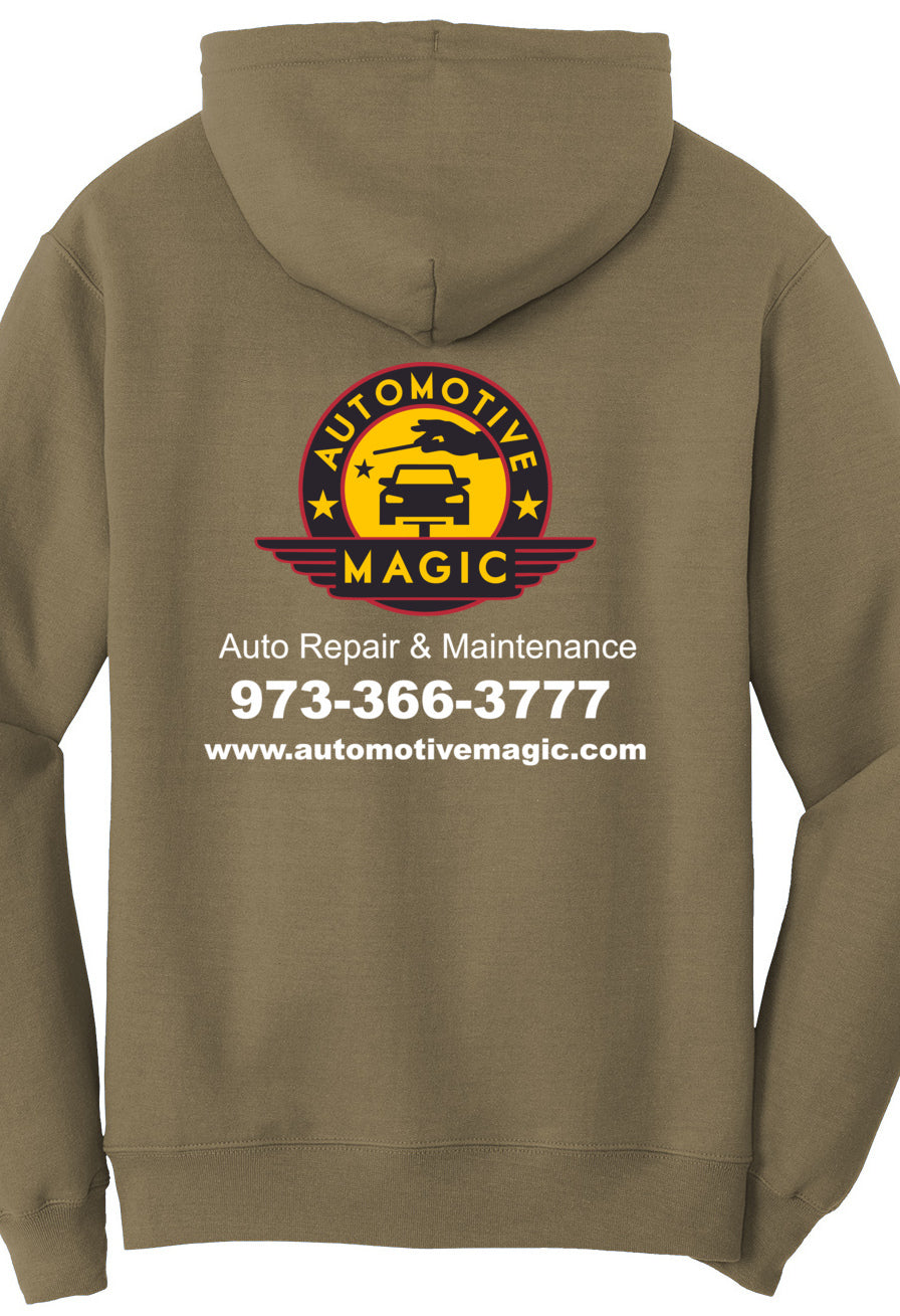 Economy Hoodie - Port & Company Fleece Pullover Hoodie PC78H - Automotive Magic