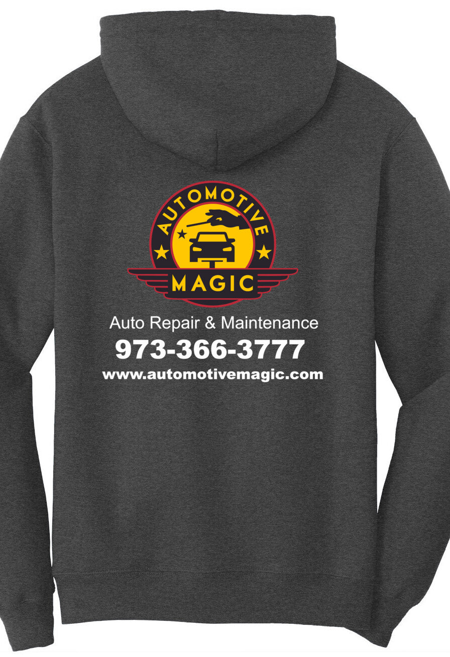 Economy Hoodie - Port & Company Fleece Pullover Hoodie PC78H - Automotive Magic