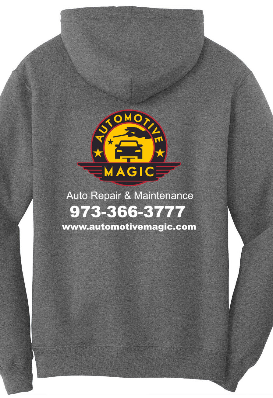 Economy Hoodie - Port & Company Fleece Pullover Hoodie PC78H - Automotive Magic