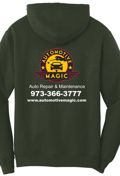 Economy Hoodie - Port & Company Fleece Pullover Hoodie PC78H - Automotive Magic