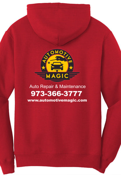 Economy Hoodie - Port & Company Fleece Pullover Hoodie PC78H - Automotive Magic