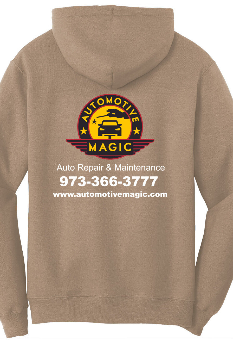 Economy Hoodie - Port & Company Fleece Pullover Hoodie PC78H - Automotive Magic