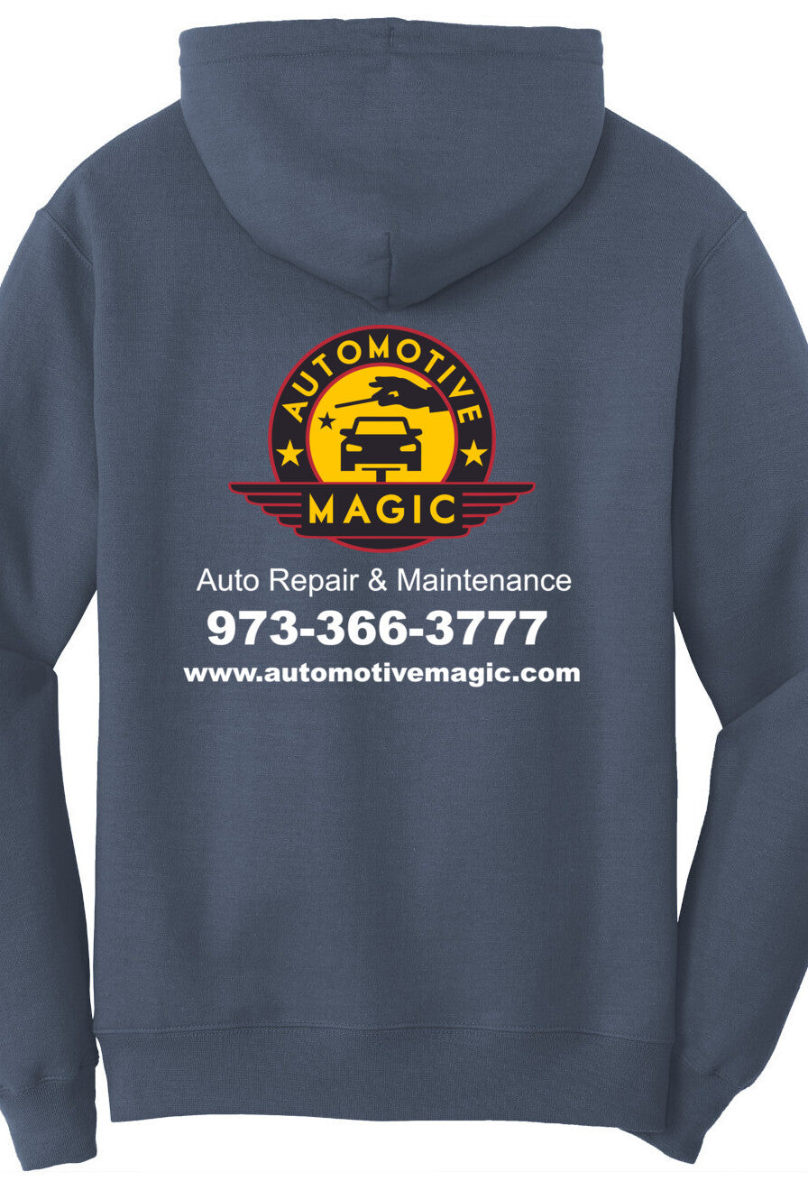 Economy Hoodie - Port & Company Fleece Pullover Hoodie PC78H - Automotive Magic