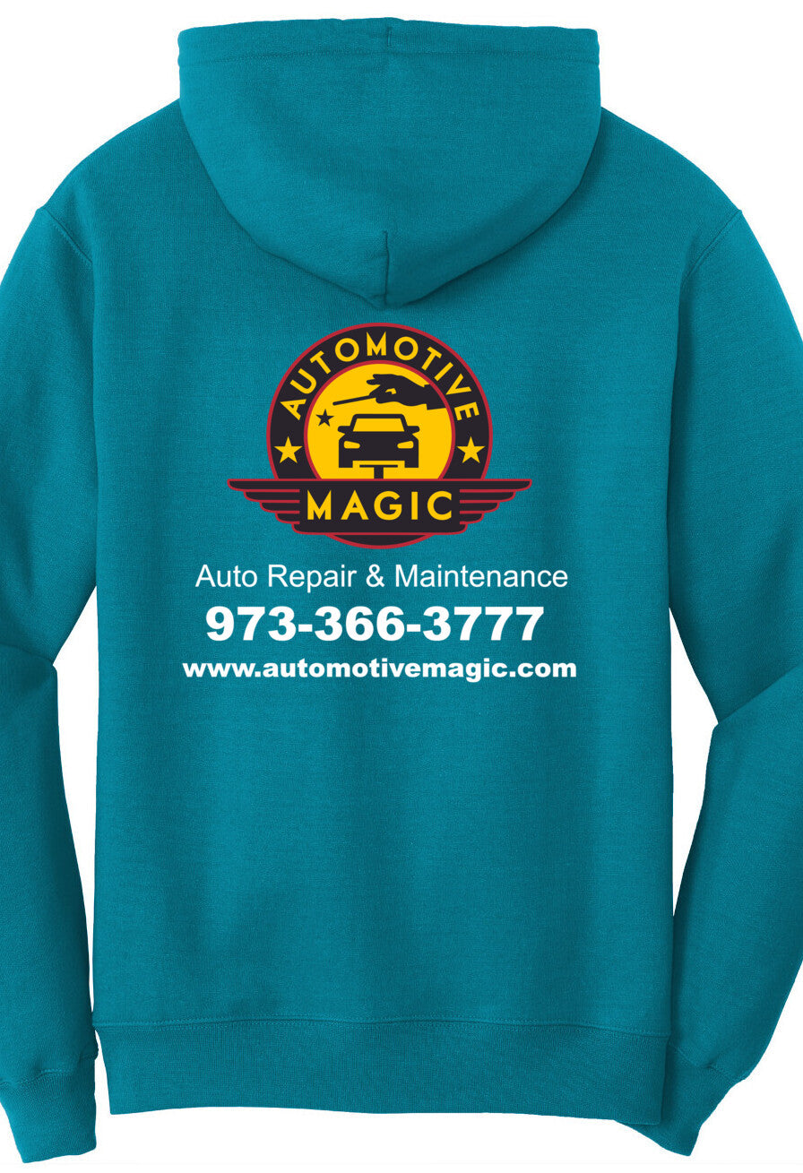 Economy Hoodie - Port & Company Fleece Pullover Hoodie PC78H - Automotive Magic