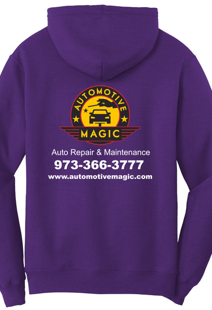 Economy Hoodie - Port & Company Fleece Pullover Hoodie PC78H - Automotive Magic