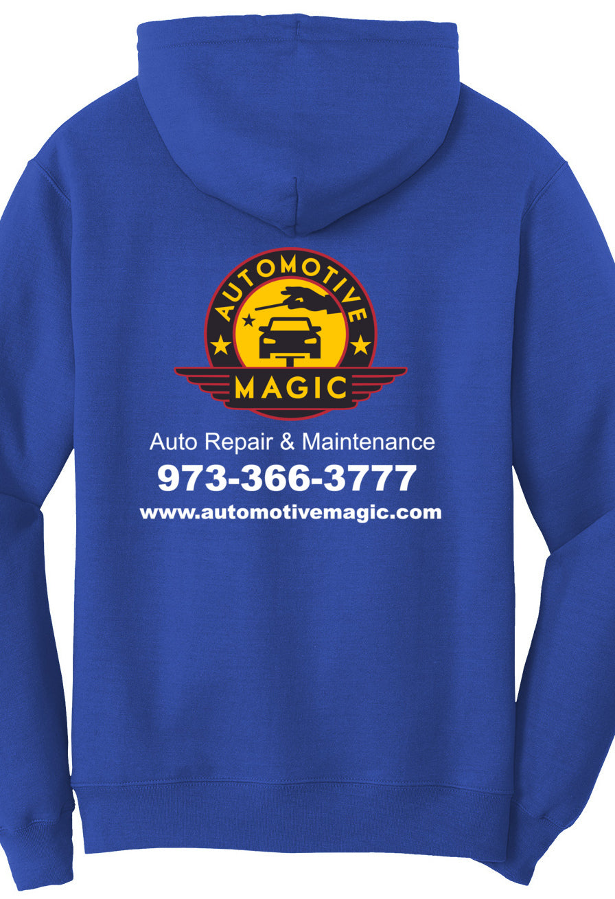 Economy Hoodie - Port & Company Fleece Pullover Hoodie PC78H - Automotive Magic