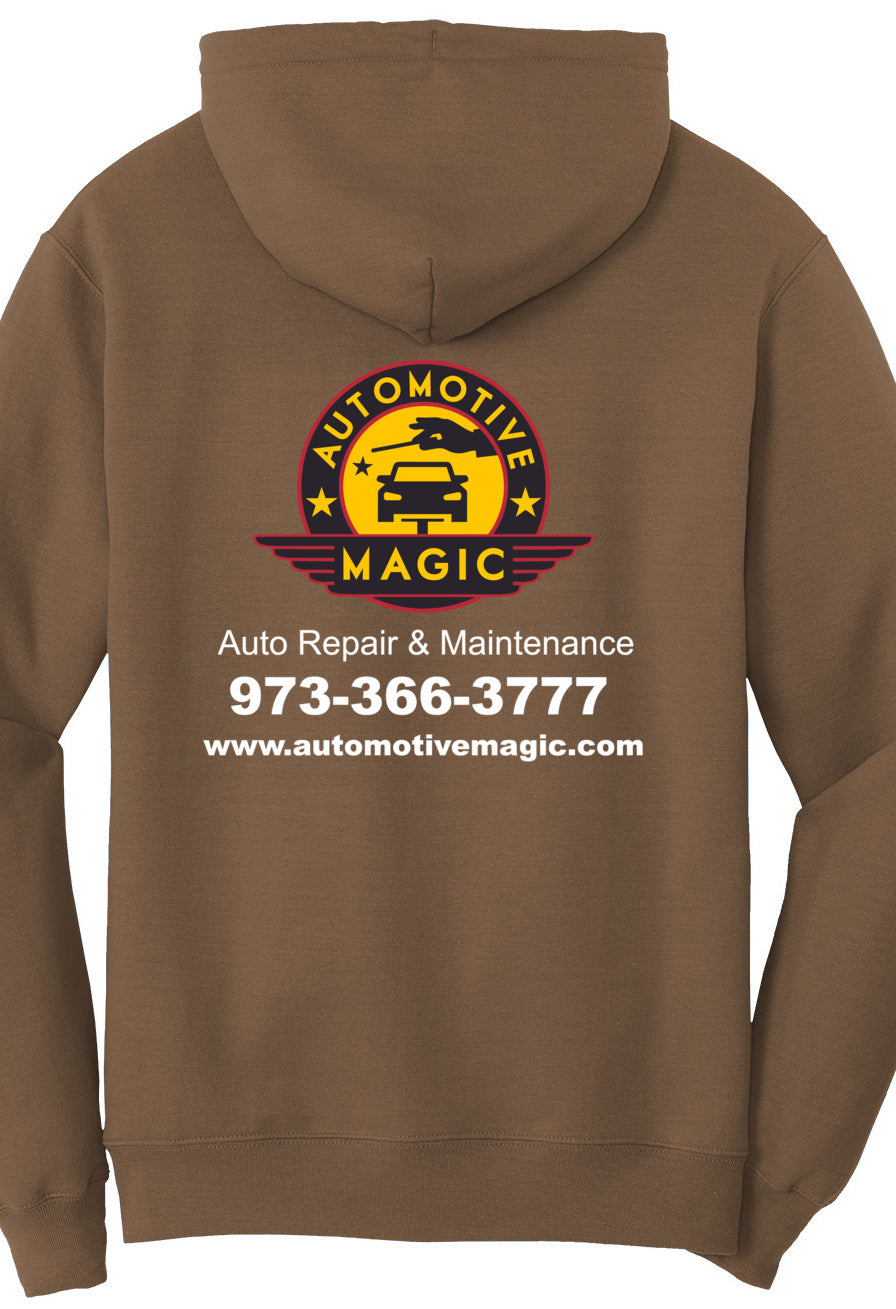 Economy Hoodie - Port & Company Fleece Pullover Hoodie PC78H - Automotive Magic