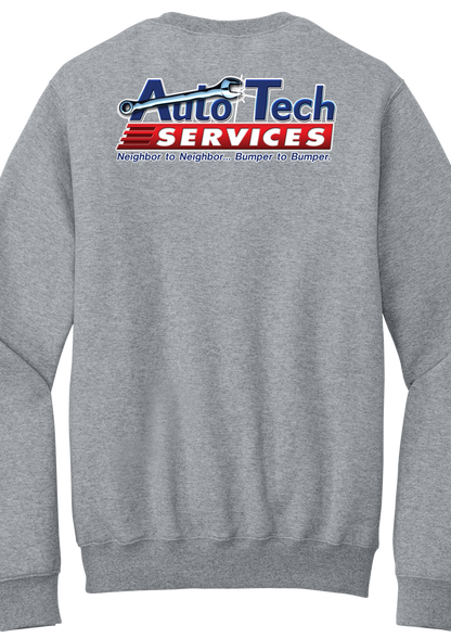Pocket Sweatshirt - Core Fleece Crewneck w/ Kangaroo Pocket PC78PKT - Auto Tech Services