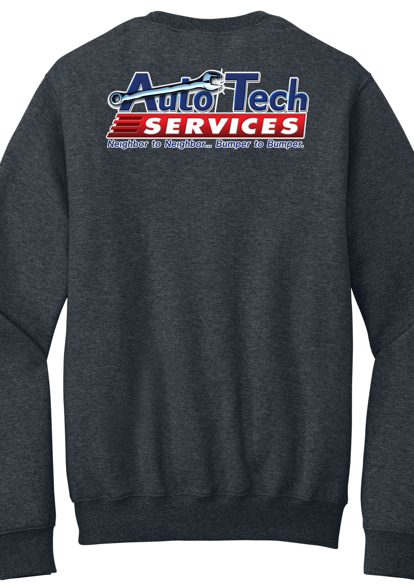 Pocket Sweatshirt - Core Fleece Crewneck w/ Kangaroo Pocket PC78PKT - Auto Tech Services