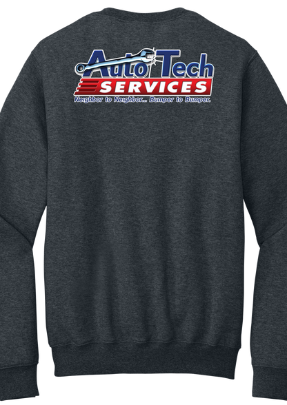 Pocket Sweatshirt - Core Fleece Crewneck w/ Kangaroo Pocket PC78PKT - Auto Tech Services