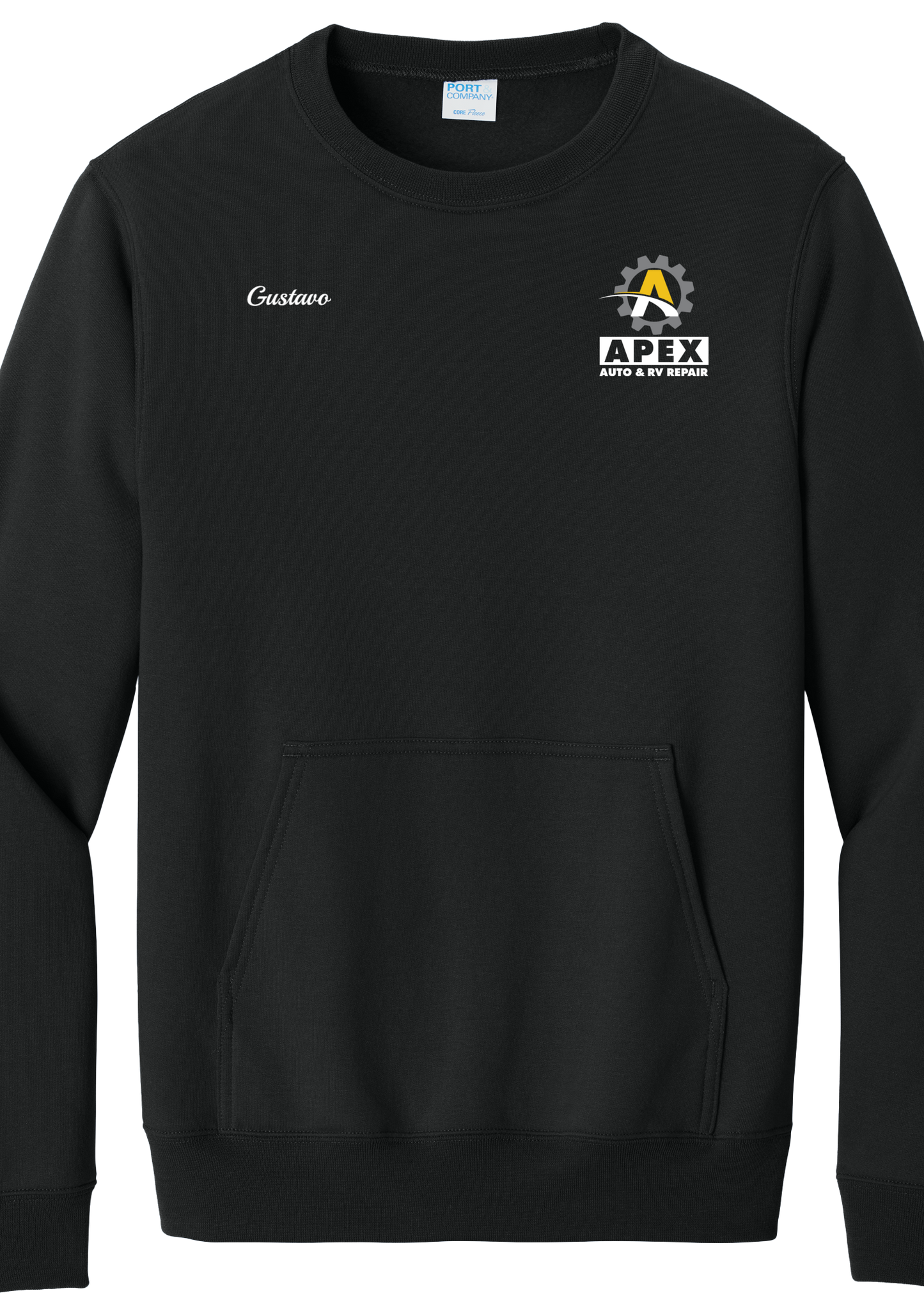 Pocket Sweatshirt - Core Fleece Crewneck w/ Kangaroo Pocket  PC78PKT -  Apex Auto and RV Repair