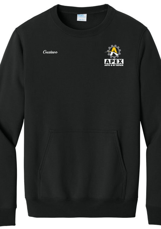 Pocket Sweatshirt - Port & Company® Core Fleece Crewneck  PC78PKT - Apex Auto and RV Repair