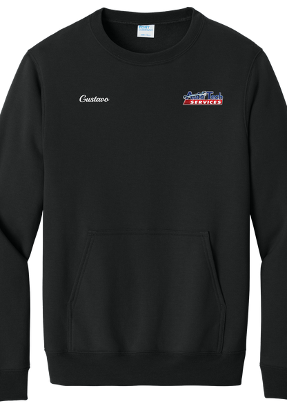 Pocket Sweatshirt - Core Fleece Crewneck w/ Kangaroo Pocket PC78PKT - Auto Tech Services