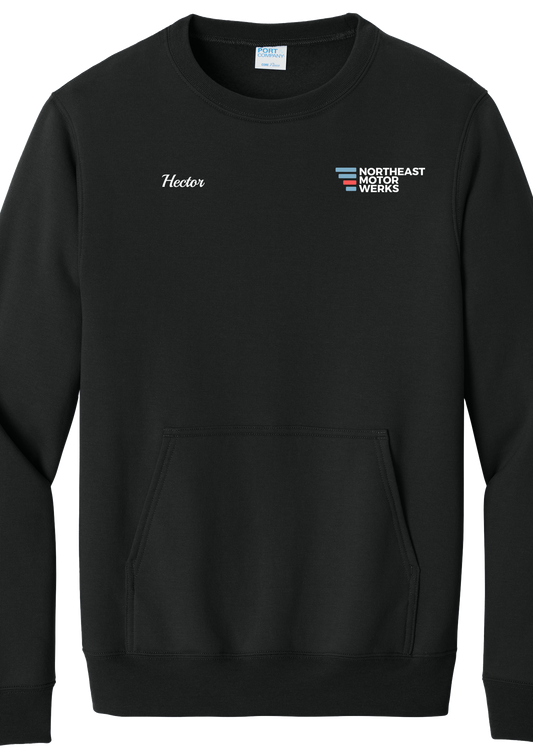 Pocket Sweatshirt - Core Fleece Crewneck w/ Kangaroo Pocket PC78PKT - Northeast Motor Werks