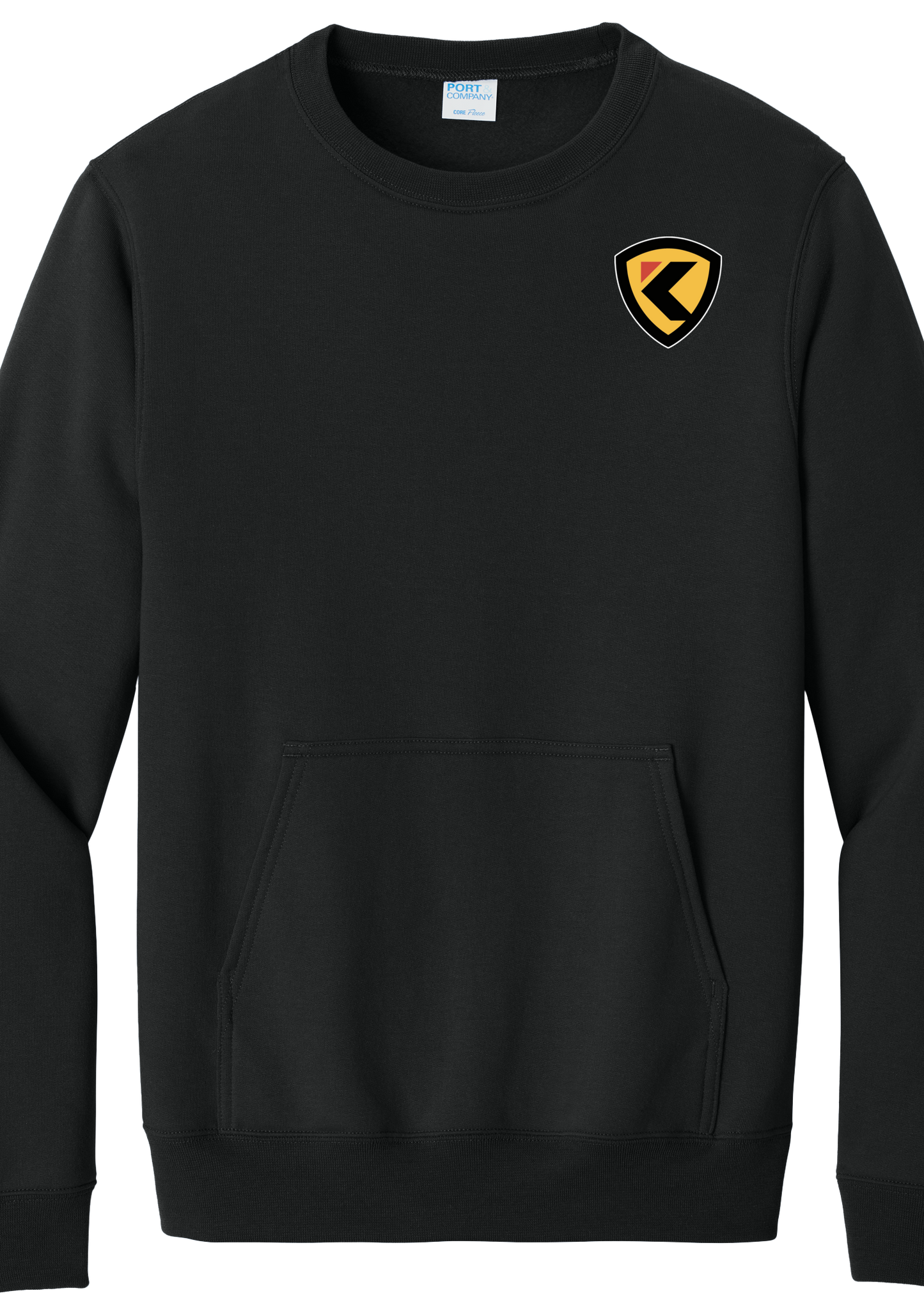 Pocket Sweatshirt - Port & Company® Core Fleece Crewneck  PC78PKT - Kinetech Motor Werks