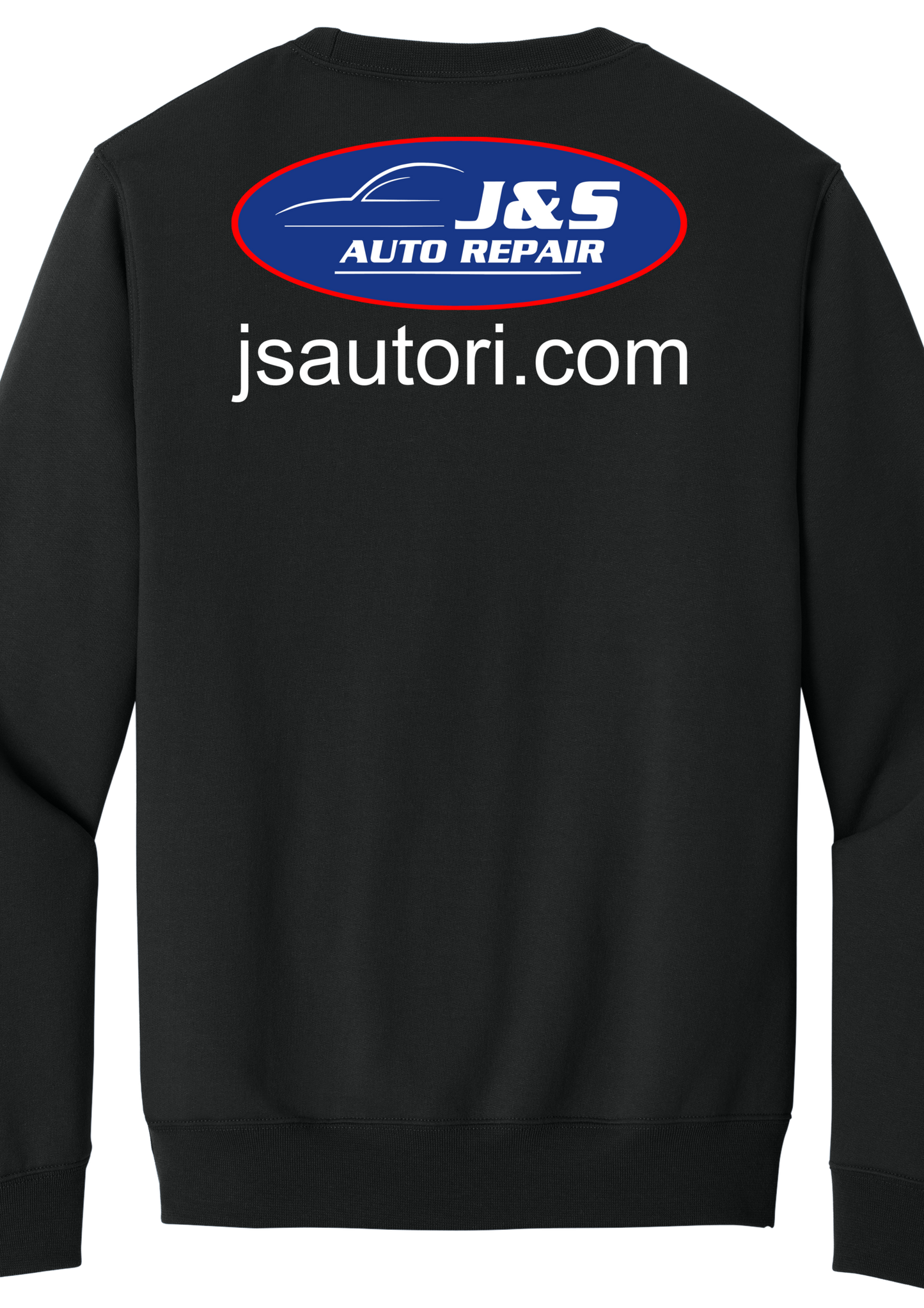 Pocket Sweatshirt - Port & Co. Core Fleece Crewneck w/ Kangaroo Pocket PC78PKT - J&S Auto Repair