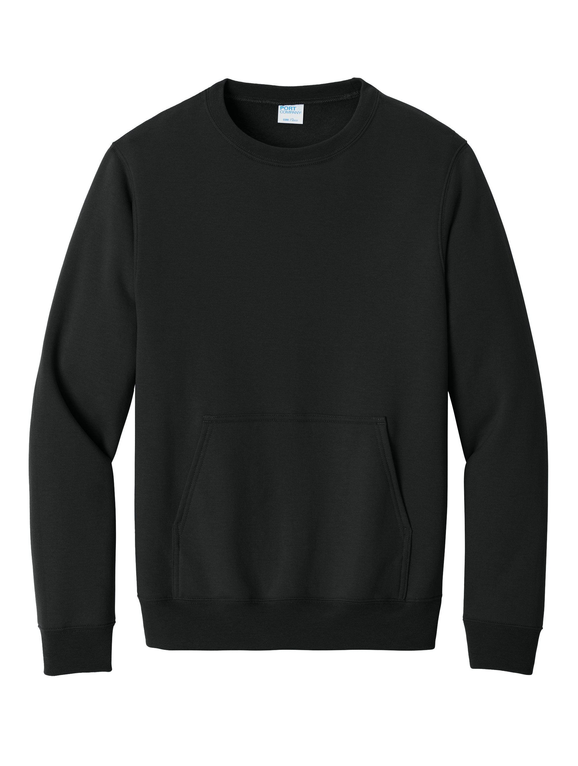 Economy Pocket Sweatshirt - Core Fleece Crewneck w/ Kangaroo Pocket - PC78PKT