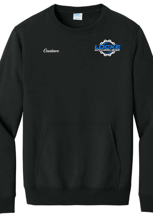 Pocket Sweatshirt - Core Fleece Crewneck  PC78PKT - Locke Auto & Diesel Repair