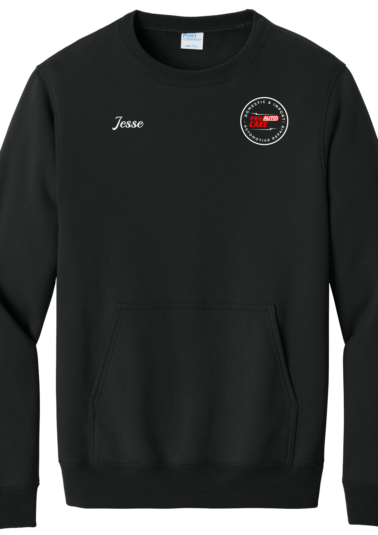 Pocket Sweatshirt - Core Fleece Crewneck  PC78PKT - Pro Auto Care