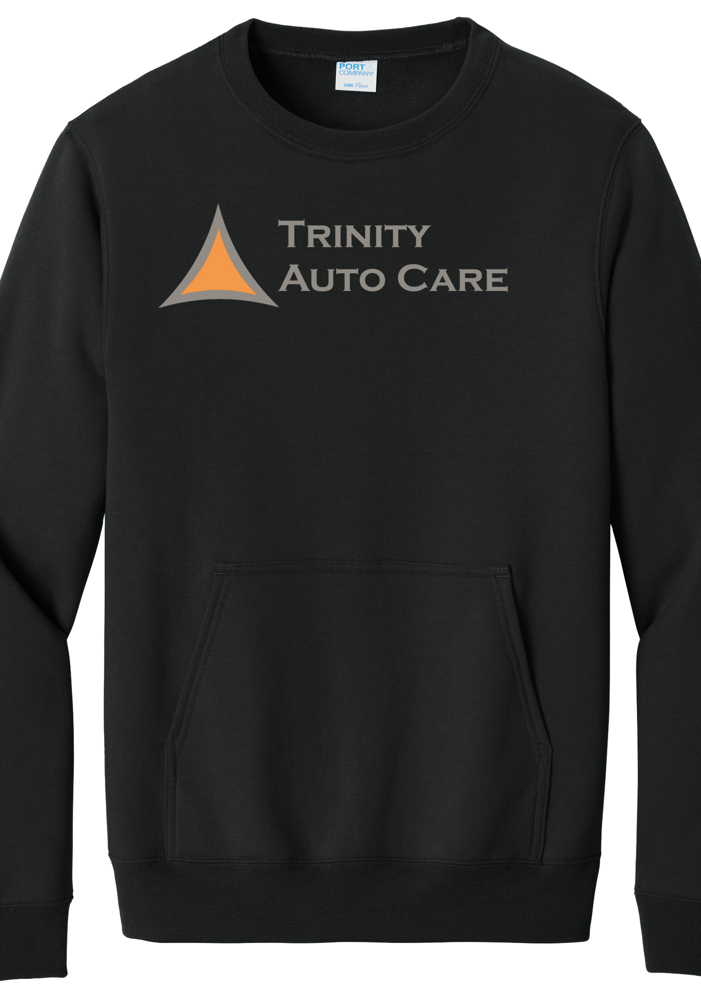 Pocket Sweatshirt - Port & Company® Core Fleece Crewneck  PC78PKT - Trinity Automotive