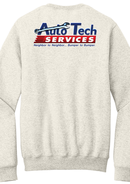 Pocket Sweatshirt - Core Fleece Crewneck w/ Kangaroo Pocket PC78PKT - Auto Tech Services